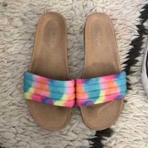 Girls Cat and Jack tie dye sandals